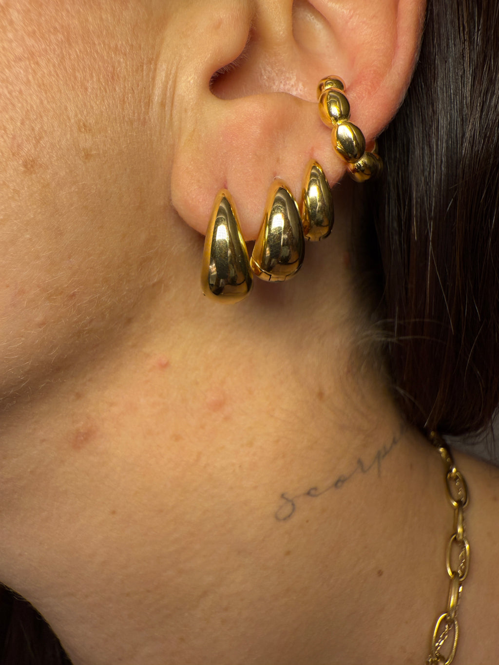 Orecchini Mini Hoops Bold