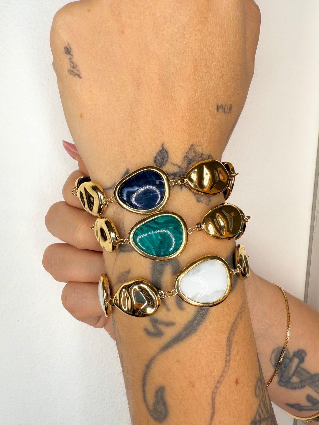 Bracciale con pietre colorate Boho