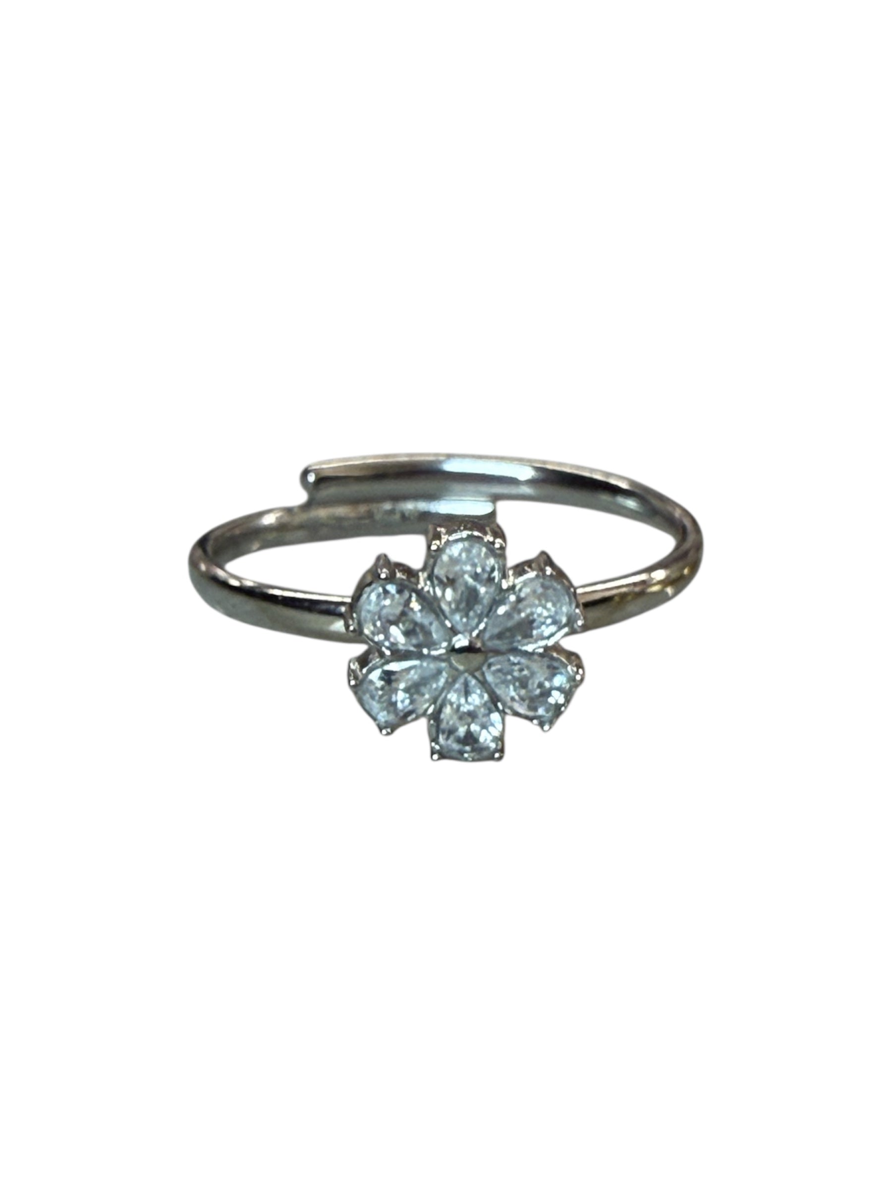 Anello Flower Zirconi