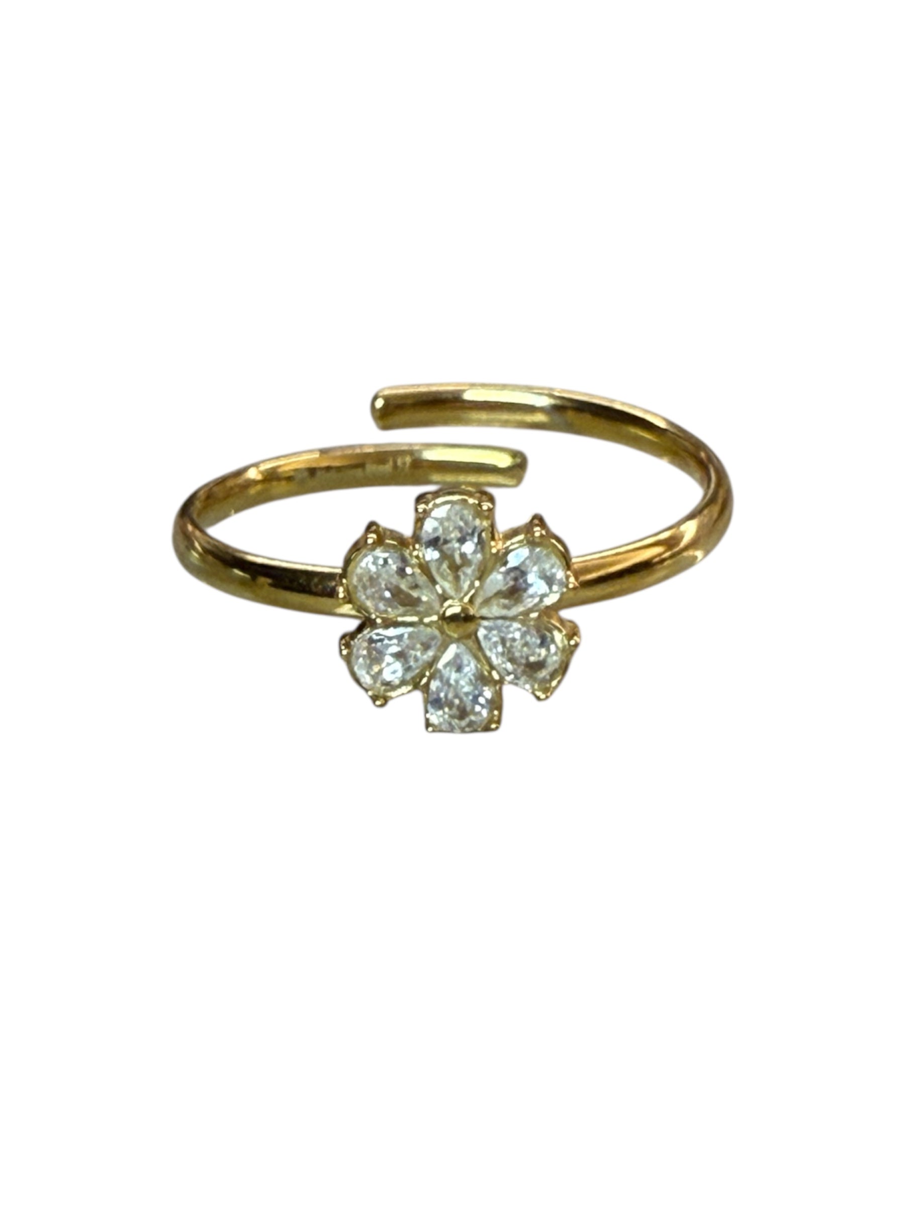Anello Flower Zirconi