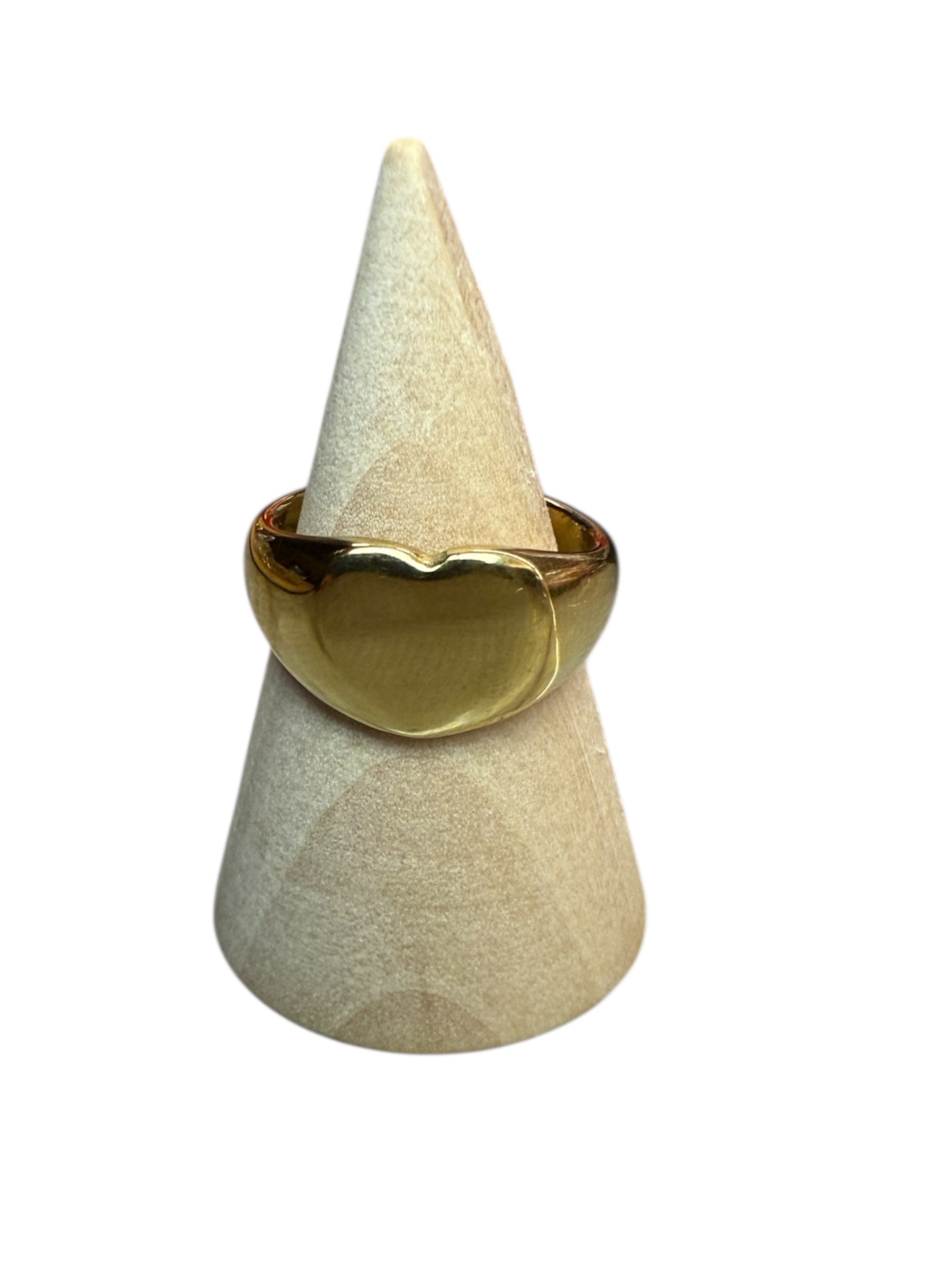 Anello da Mignolo Cuore Liscio