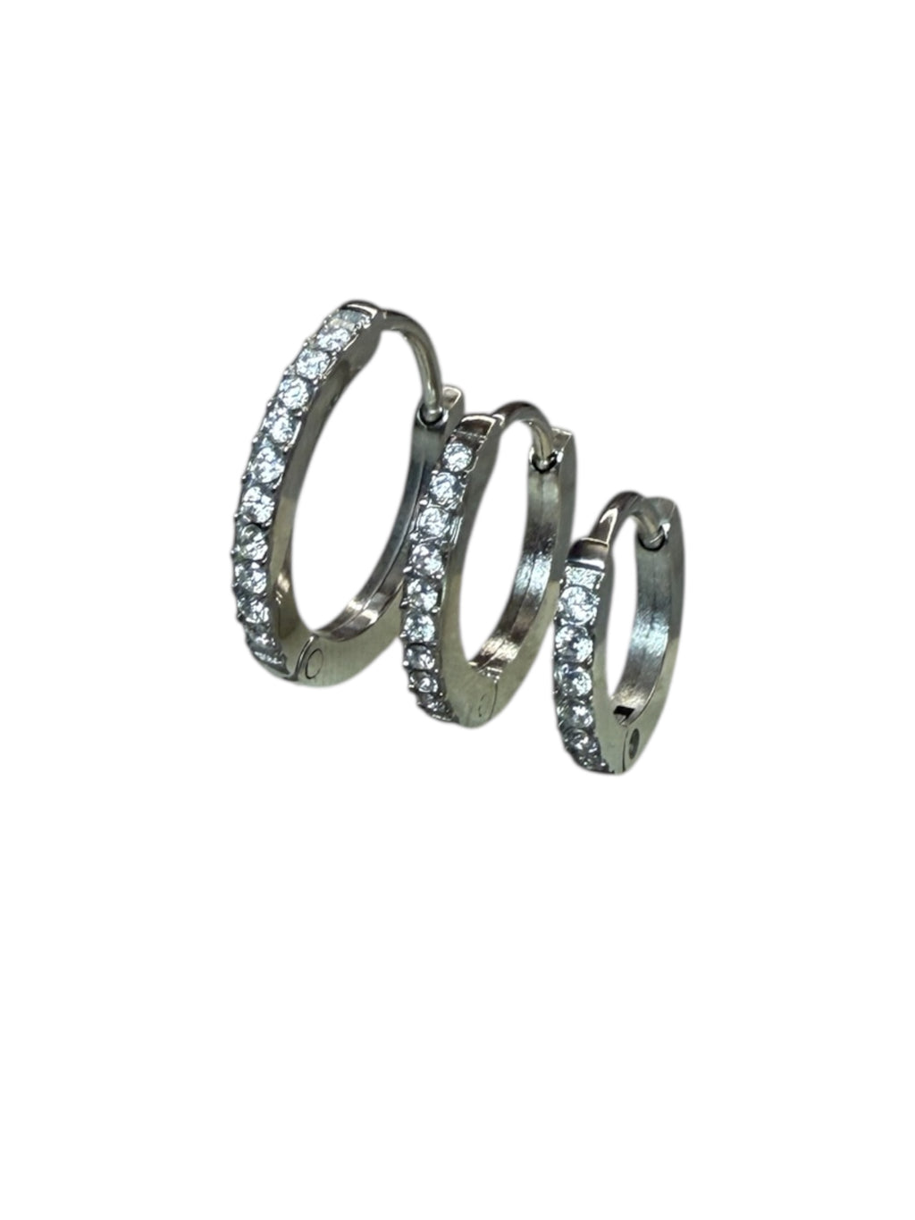 Orecchini Mini Hoops Zirconi