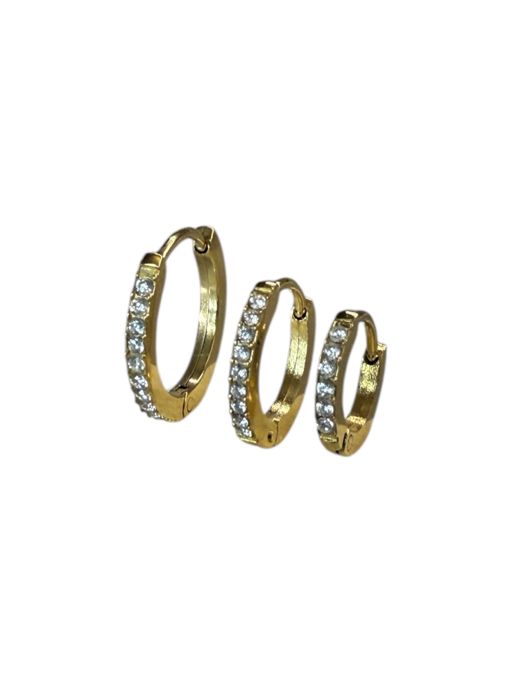 Orecchini Mini Hoops Zirconi