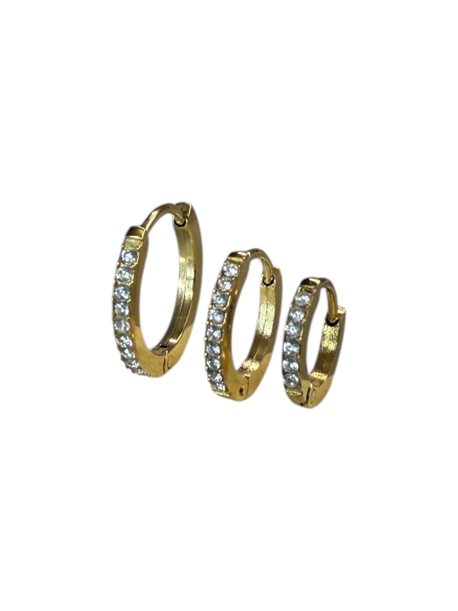 Orecchini Mini Hoops Zirconi