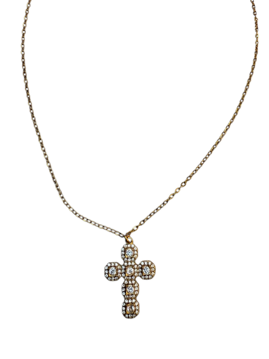 Collana Croce Zirconi