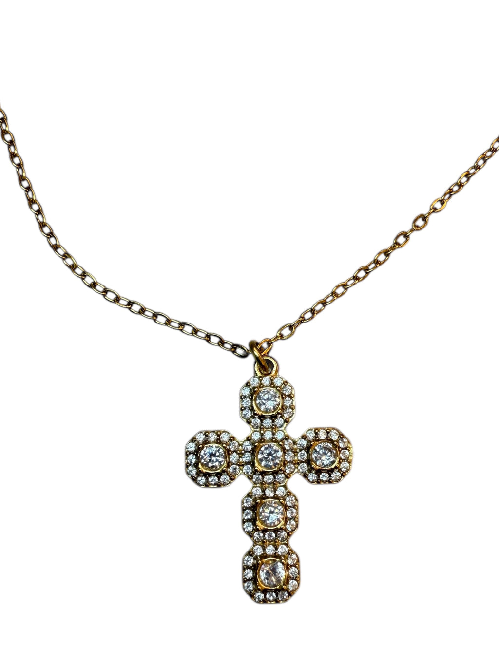Collana Croce Zirconi