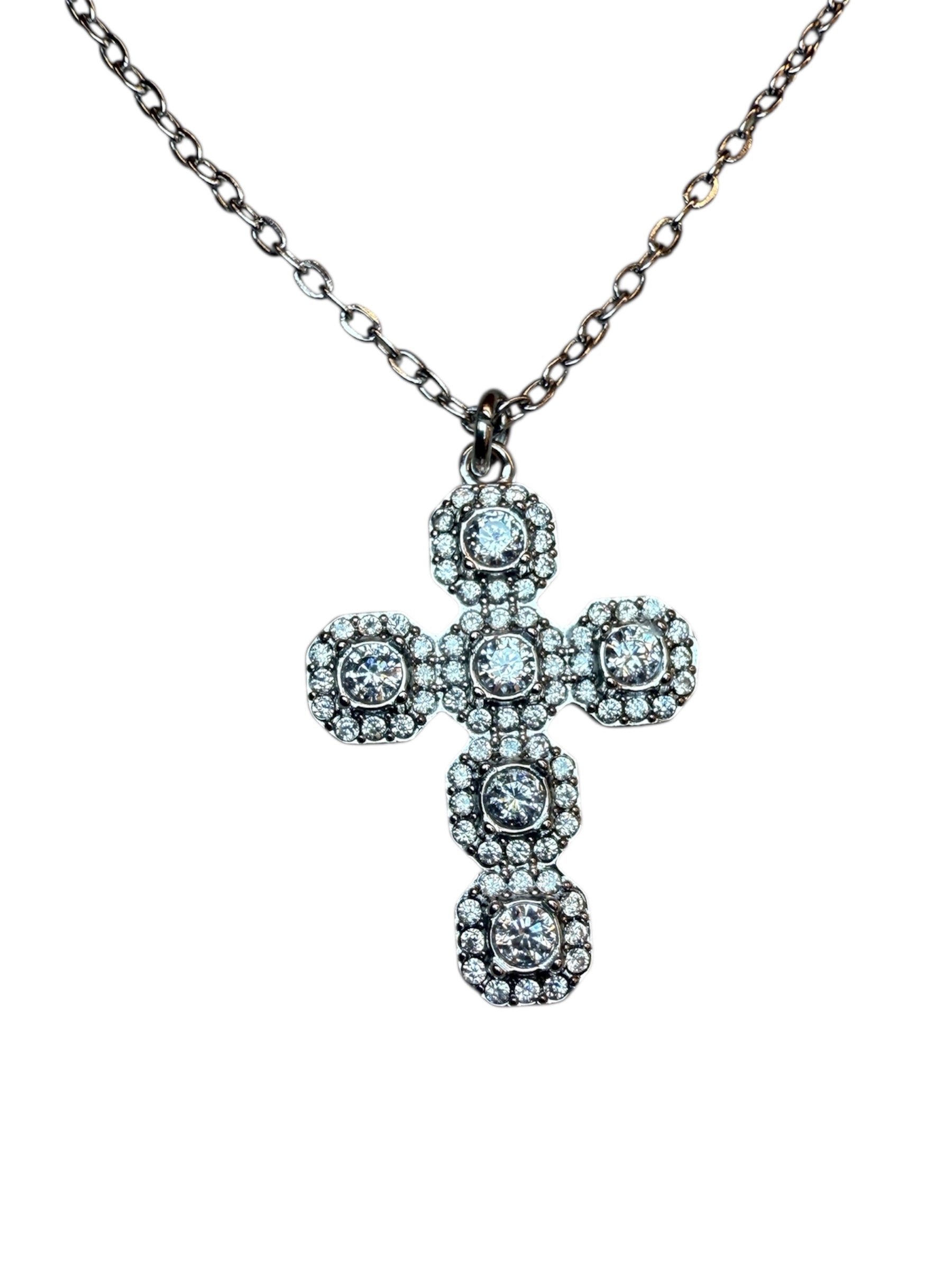 Collana Croce Zirconi